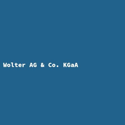 Hersteller: Wolter AG &amp; Co. KGaA