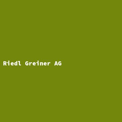 Hersteller: Riedl Greiner AG