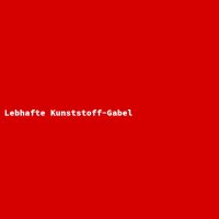 Lebhafte Kunststoff-Gabel