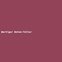 Wertiger Beton-Teller