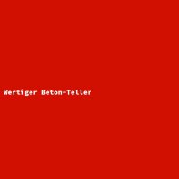 Wertiger Beton-Teller