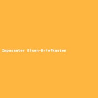 Imposanter Eisen-Briefkasten