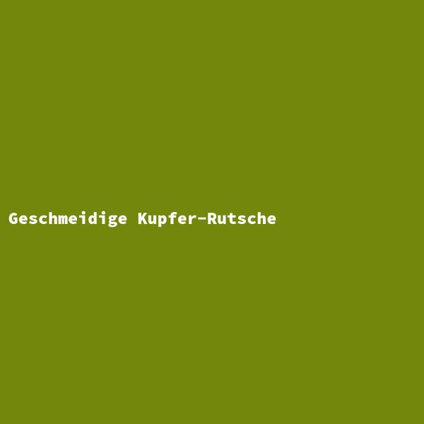 Geschmeidige Kupfer-Rutsche