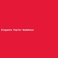Elegante Papier-Badehose