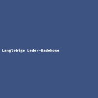 Langlebige Leder-Badehose