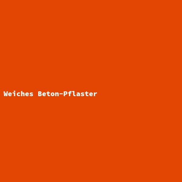 Weiches Beton-Pflaster