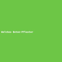Weiches Beton-Pflaster