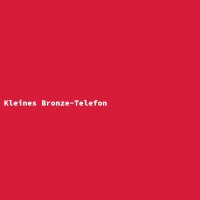 Kleines Bronze-Telefon