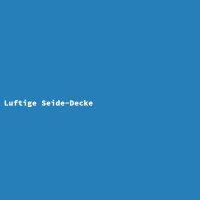 Luftige Seide-Decke
