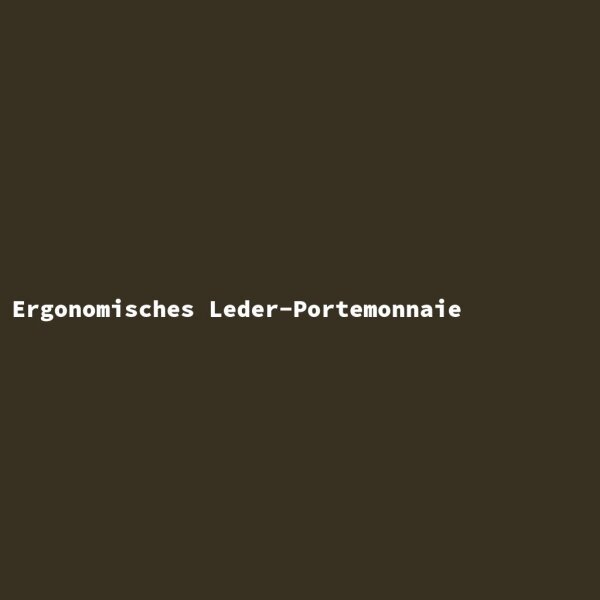 Ergonomisches Leder-Portemonnaie