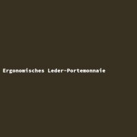 Ergonomisches Leder-Portemonnaie