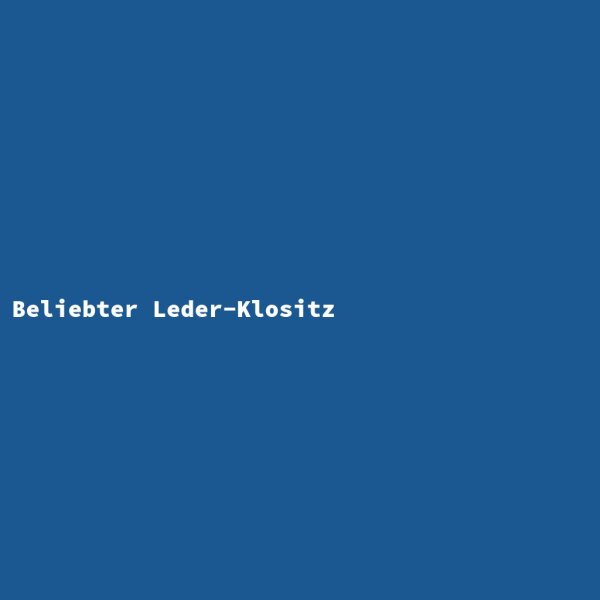 Beliebter Leder-Klositz