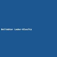 Beliebter Leder-Klositz