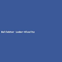 Beliebter Leder-Klositz