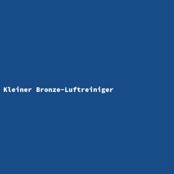 Kleiner Bronze-Luftreiniger