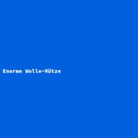 Enorme Wolle-M&uuml;tze