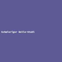 Schmieriger Wolle-Stuhl