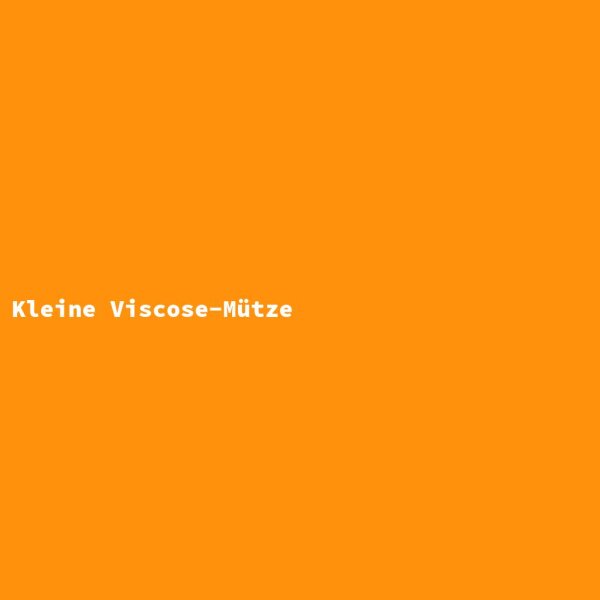Kleine Viscose-M&uuml;tze