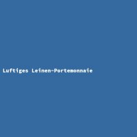 Luftiges Leinen-Portemonnaie