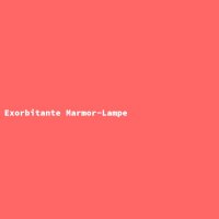Exorbitante Marmor-Lampe