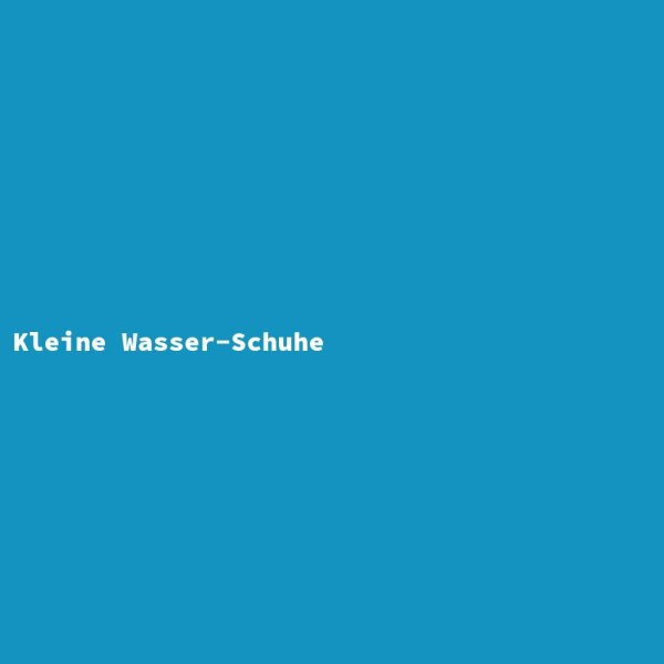 Kleine Wasser-Schuhe