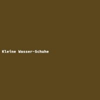Kleine Wasser-Schuhe