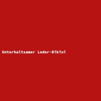 Unterhaltsamer Leder-Bikini