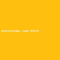 Unterhaltsamer Leder-Bikini
