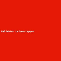Beliebter Leinen-Lappen