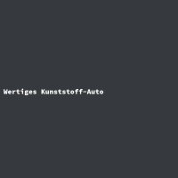 Wertiges Kunststoff-Auto