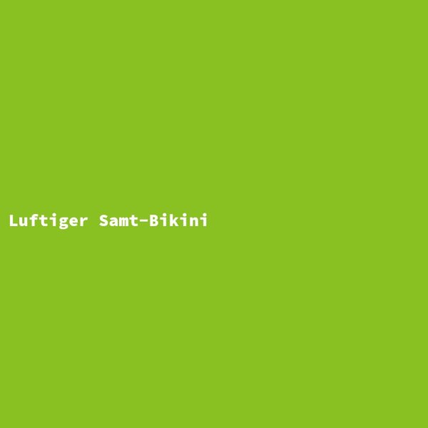 Luftiger Samt-Bikini