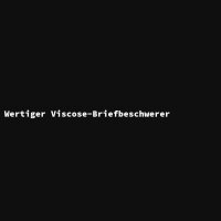 Wertiger Viscose-Briefbeschwerer