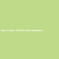 Herrliches Granit-Portemonnaie