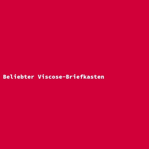 Beliebter Viscose-Briefkasten