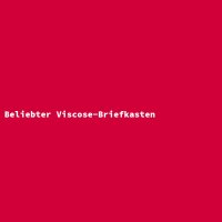 Beliebter Viscose-Briefkasten