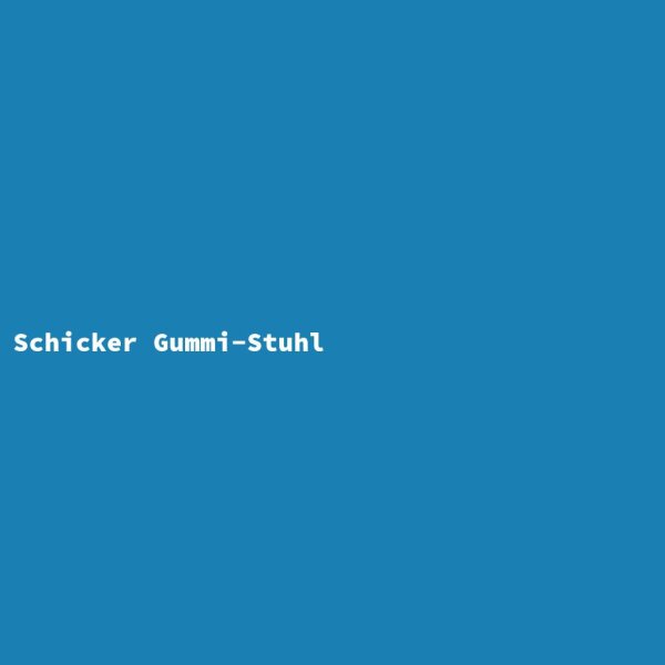 Schicker Gummi-Stuhl
